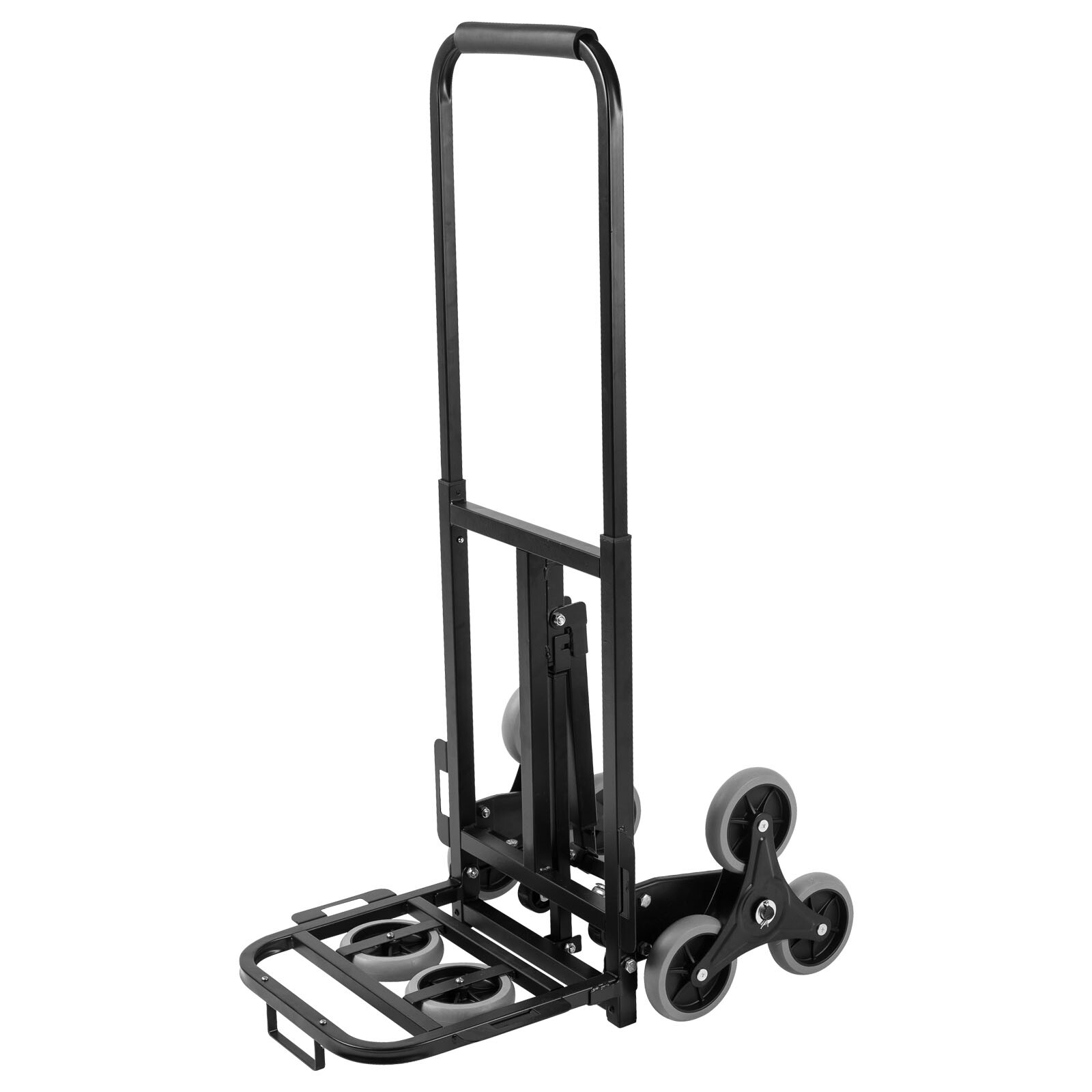 375 Lbs Stair Climbing Cart Heavy Duty Folding Hand Truck Dolly w/ Wheels