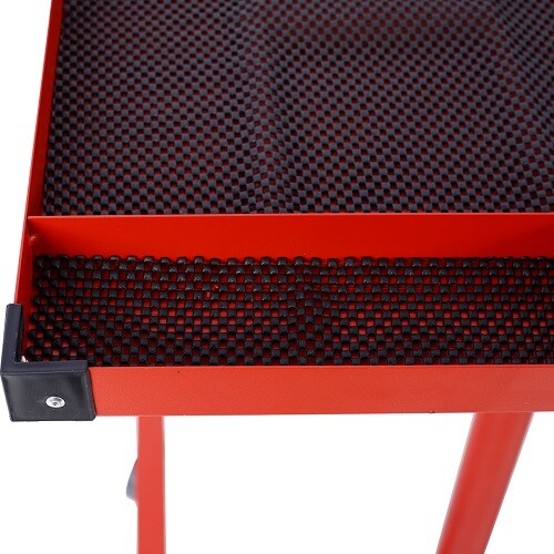 Heavy Duty Adjustable Work Table Bench with Drawer 220 lbs Rolling Tool Cart