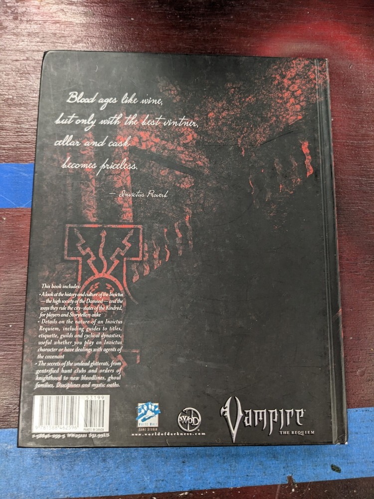 Invictus 25121 White Wolf Vampire The Requiem