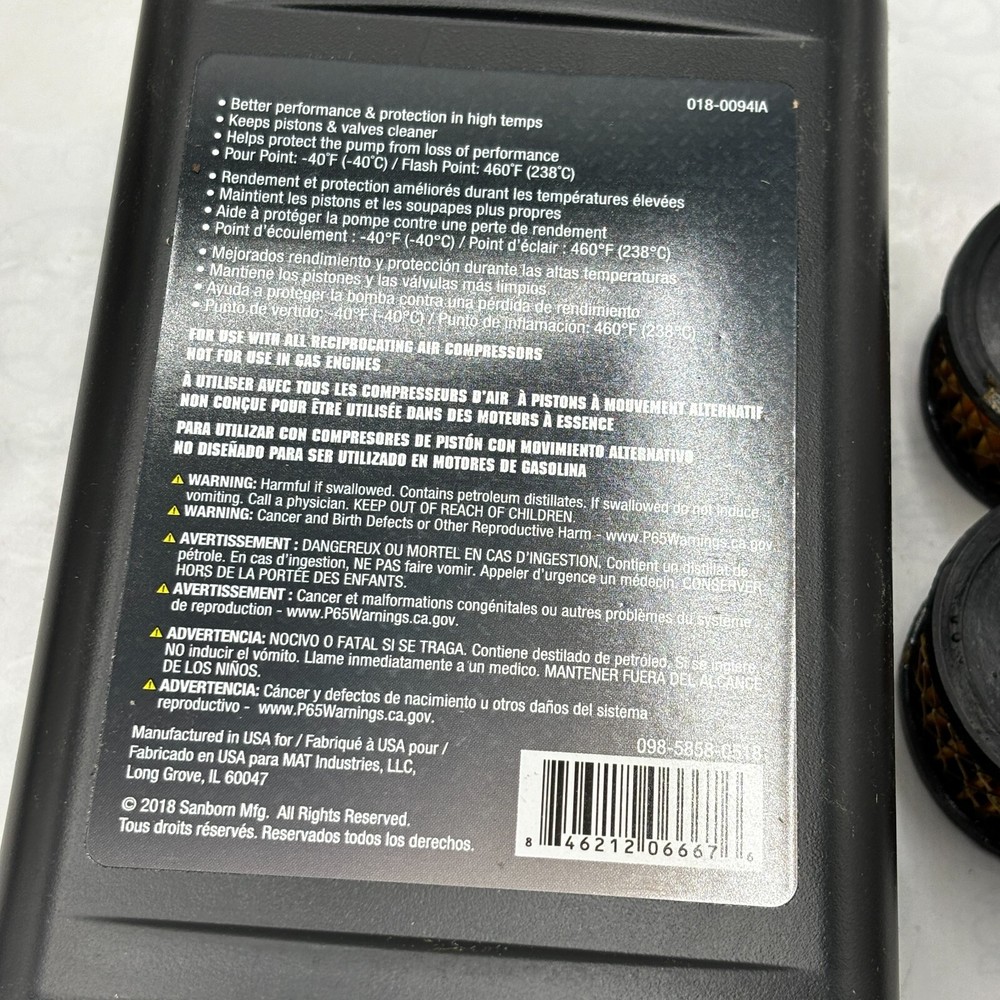 Air Compressor Maintenance Kit 84501 , fits compressor 75859 ⭐