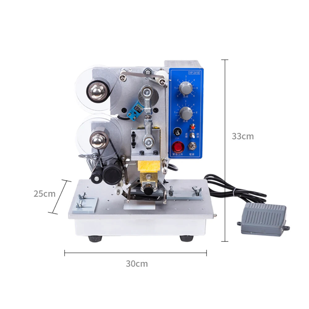 Ribbon Date Coder Plastic Bag Printing & Coding Hot Stamping Machine HP-241B