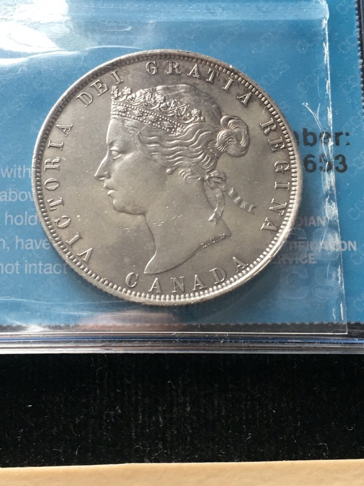 1872H CCCS Graded ¢50 Cent **AU-55 Cleaned** #9653
