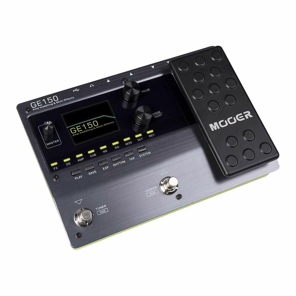 Mooer GE-150 Amp Modeling & Multi Effect Processor IR Looper Drums 151 Effects