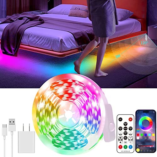 Multicolor LED Light Strip - Motion Sensor - 16.4FT - Multicolor