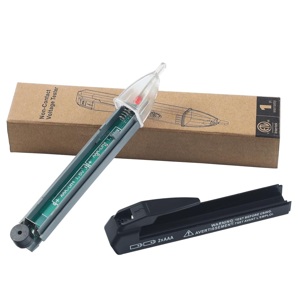 Portable Voltage Detection Tool - Non-Contact, LED Flashlight, 60V-1000V Range
