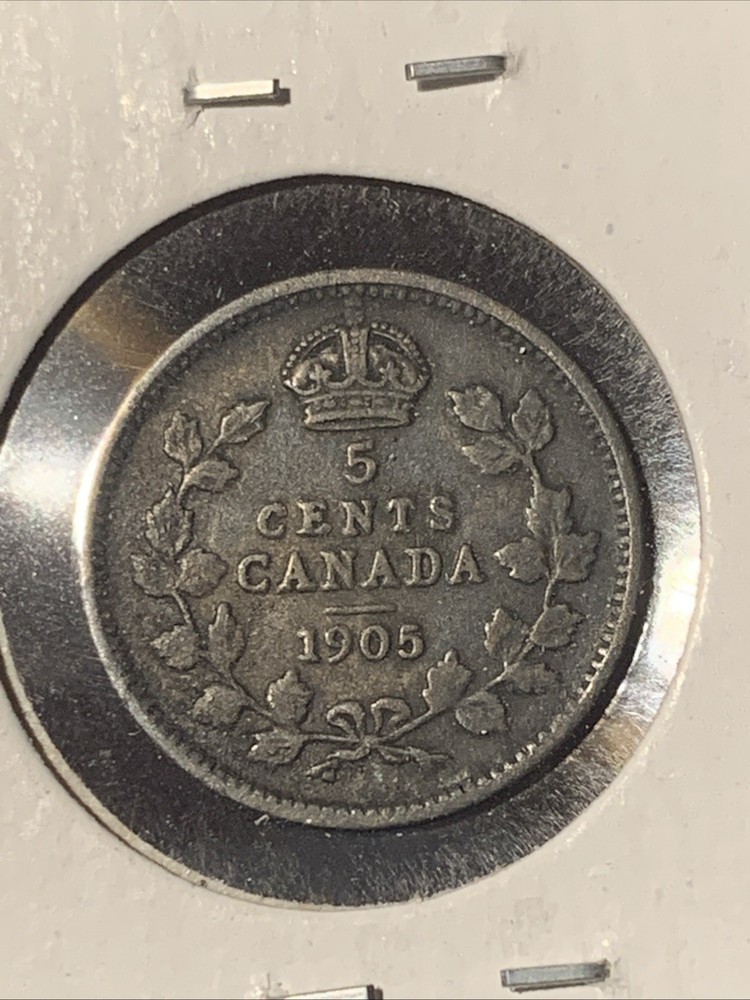 Canada 5 Cents 1905 ~ HIGHER GRADE ~