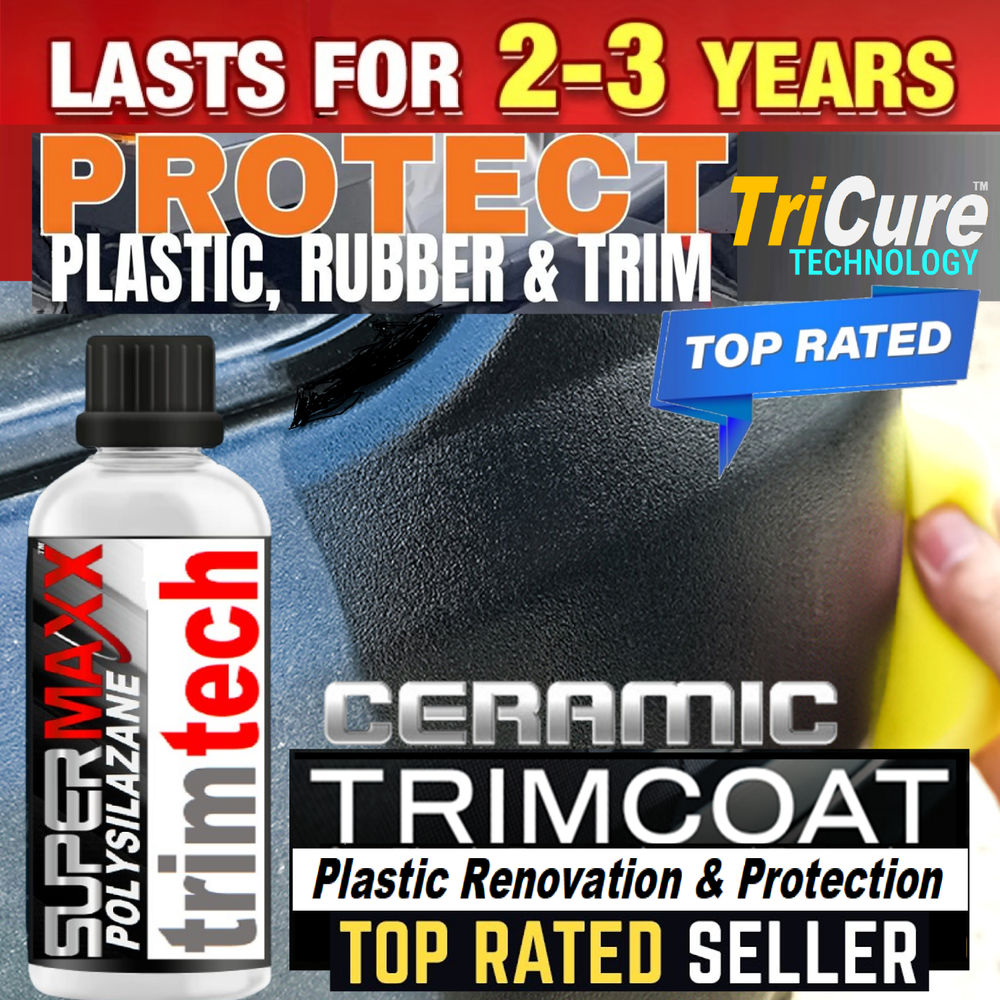 WORLD'S STRONGEST CERAMIC TRIM COAT FOR PLASTIC & RUBBER SURFACES