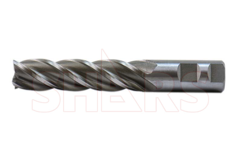 SHARS 4 FLUTE 1 X 1 X 4 X 6-1/2 EXTRA LONG FLUTE LENGTH SINGLE END MILL NEW !