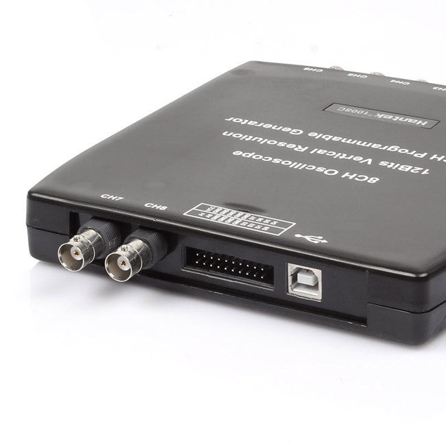 Hantek 8-Channel Digitizing PC-Based USB Oscilloscope 1008A Kit with Test Leads