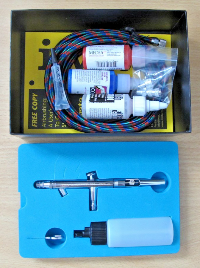 Iwata Eclipse HP-BCS Siphon Feed Dual Action Airbrush ECL2000 ECL 2002 VLUE SET