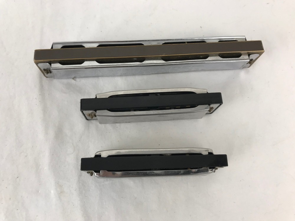 Three Cheap Harmonicas - Hohner, Hohner & Mud Puddle
