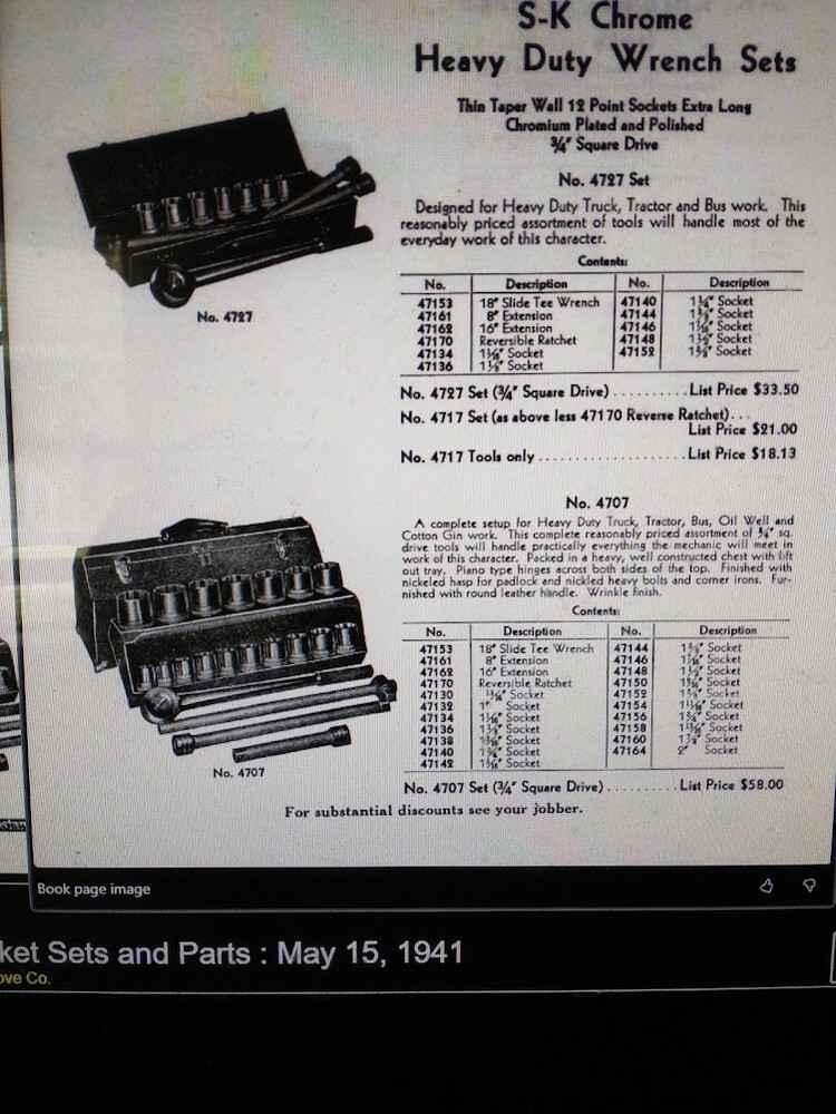 1941/ S & K / HINGED TOP / HEAVY DUTY TOOL BOX