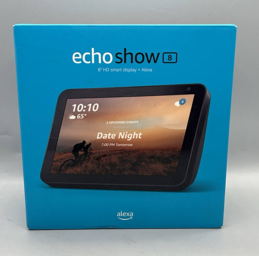 Amazon Echo Show 8  Smart Display (1st Gen) - Charcoal Black - Sealed