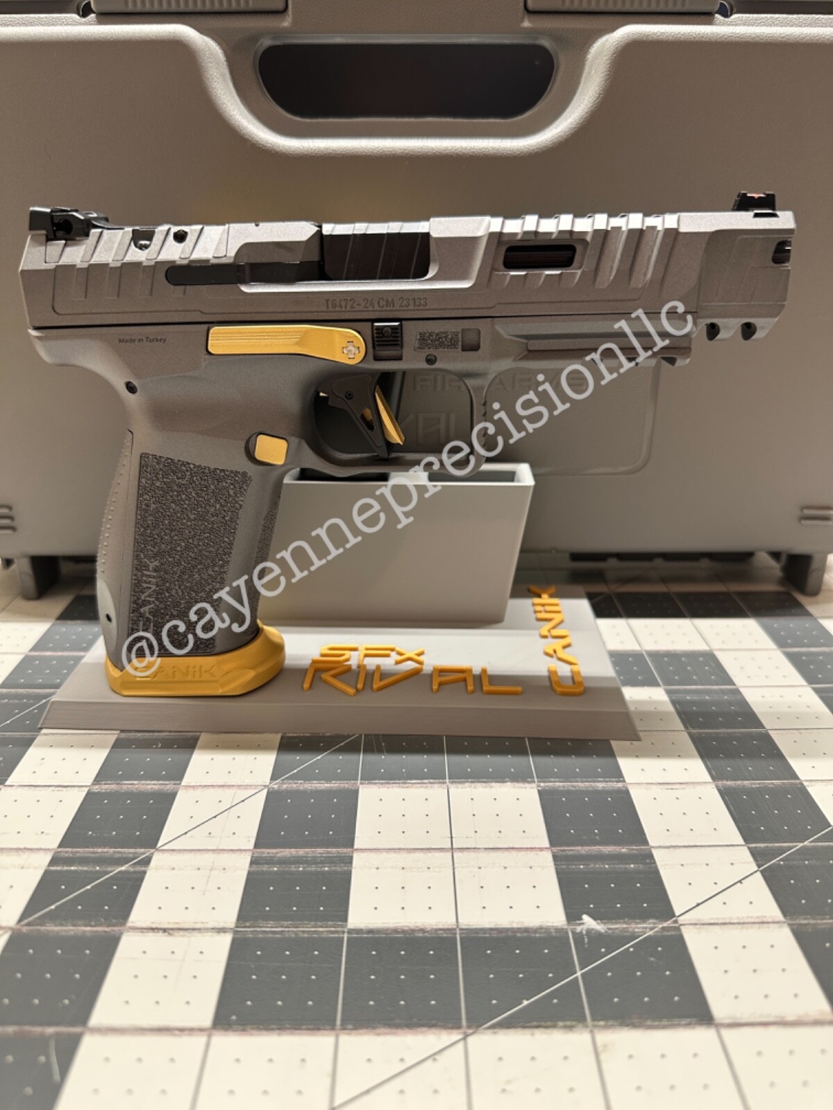 CP Pistol and Mag Stand for Canik Rival SFX-Personal or Store Display