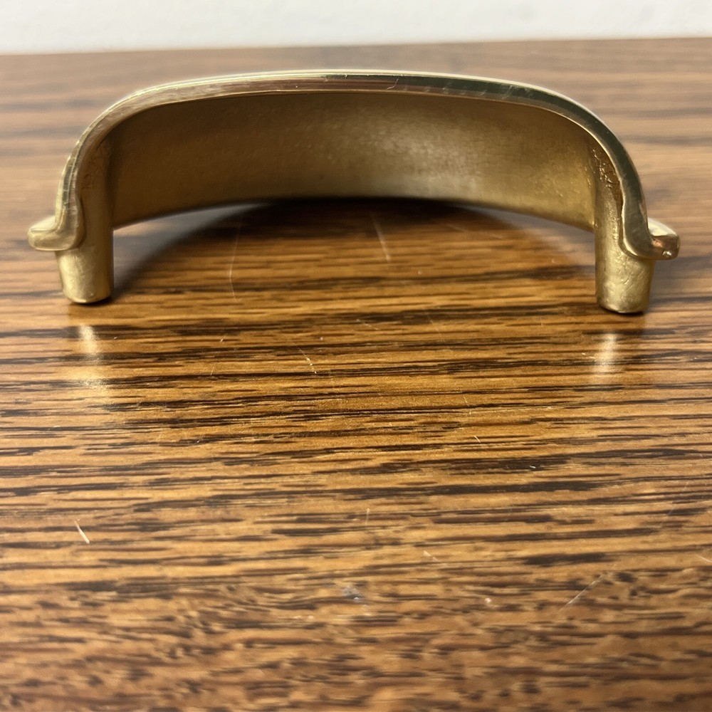 Ultra Hardware #59217 Solid Brass Drawer Pull 3” Center Polished Brass Finish