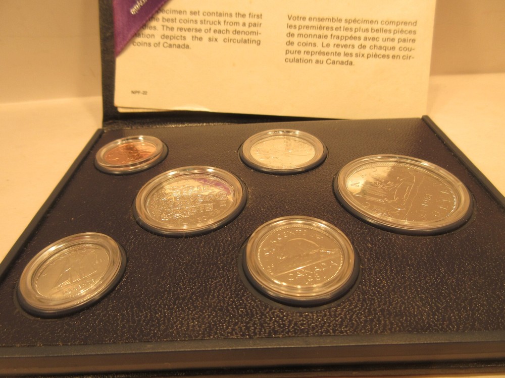 1981 Canada Proof-Like Mint Set 6 Uncirculated Coins in Original Packaging