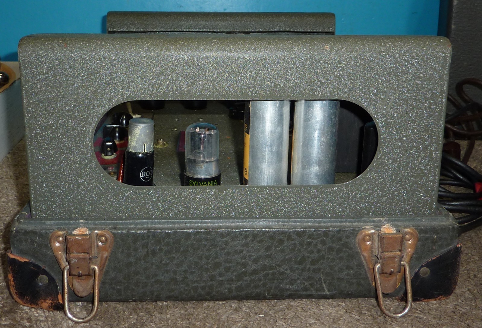 1940's DeVry Sound Model 1966 Mono Tube Amplifier & Jensen Speaker Guitar Amp