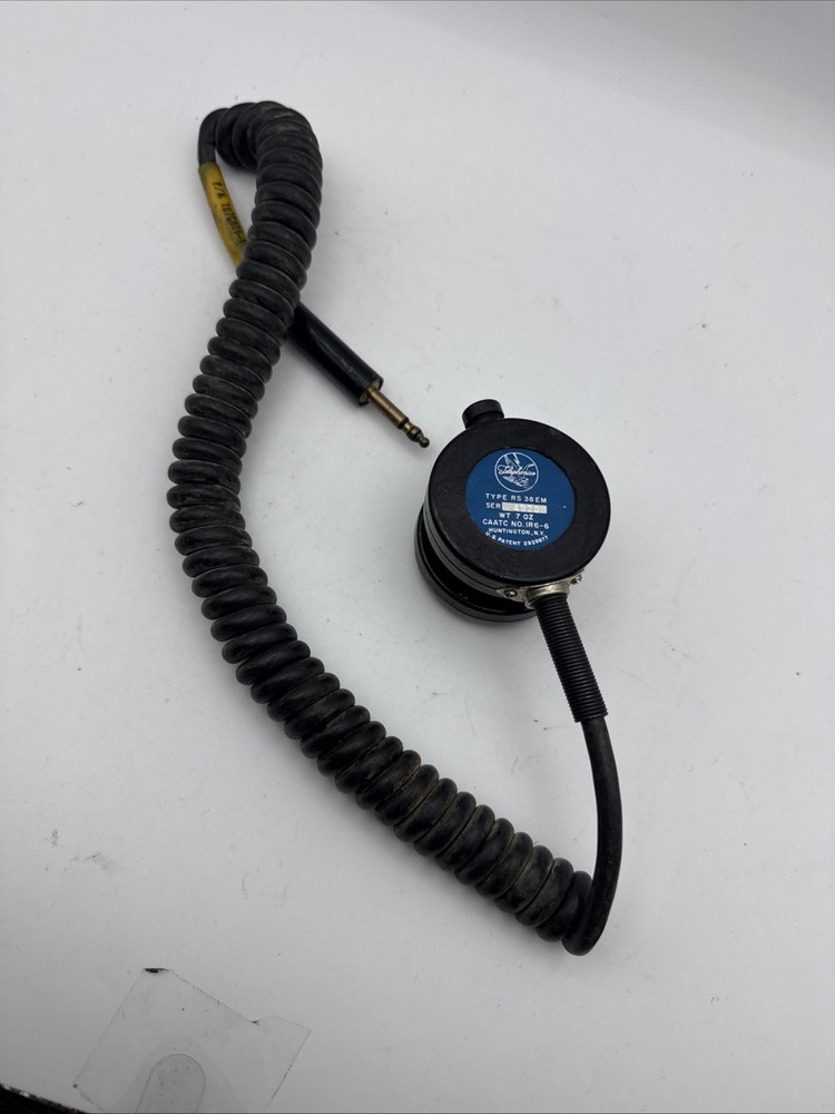 Telephonics Type RS38A Vintage Aircraft Microphone Untested PJ-068 Plug