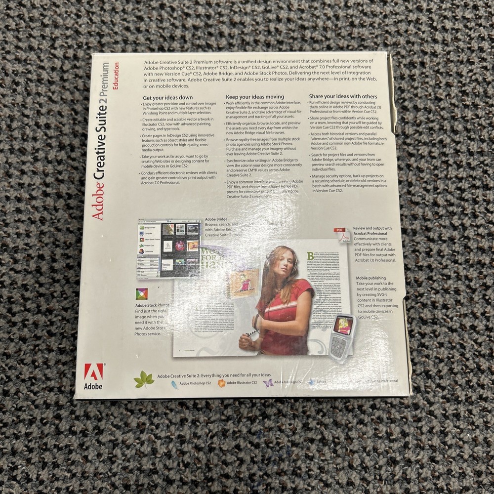 Adobe Creative Suite 2 CS2 Premium (Mac) - Full 6-Disc Set (with Serial Number)