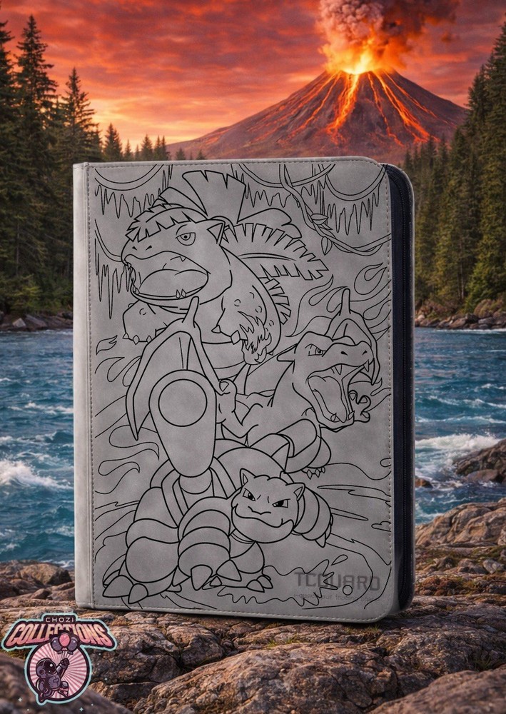 Pokémon Venusaur, Charizard, Blastoise Laser Engraved Binder/ Made To Order!