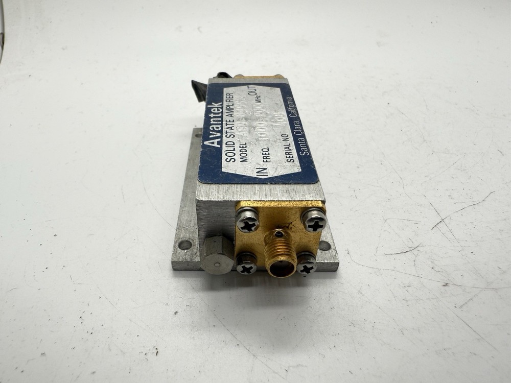 Avantek RF Solid State Amplifier | 1000–2000 MHz | SMA |