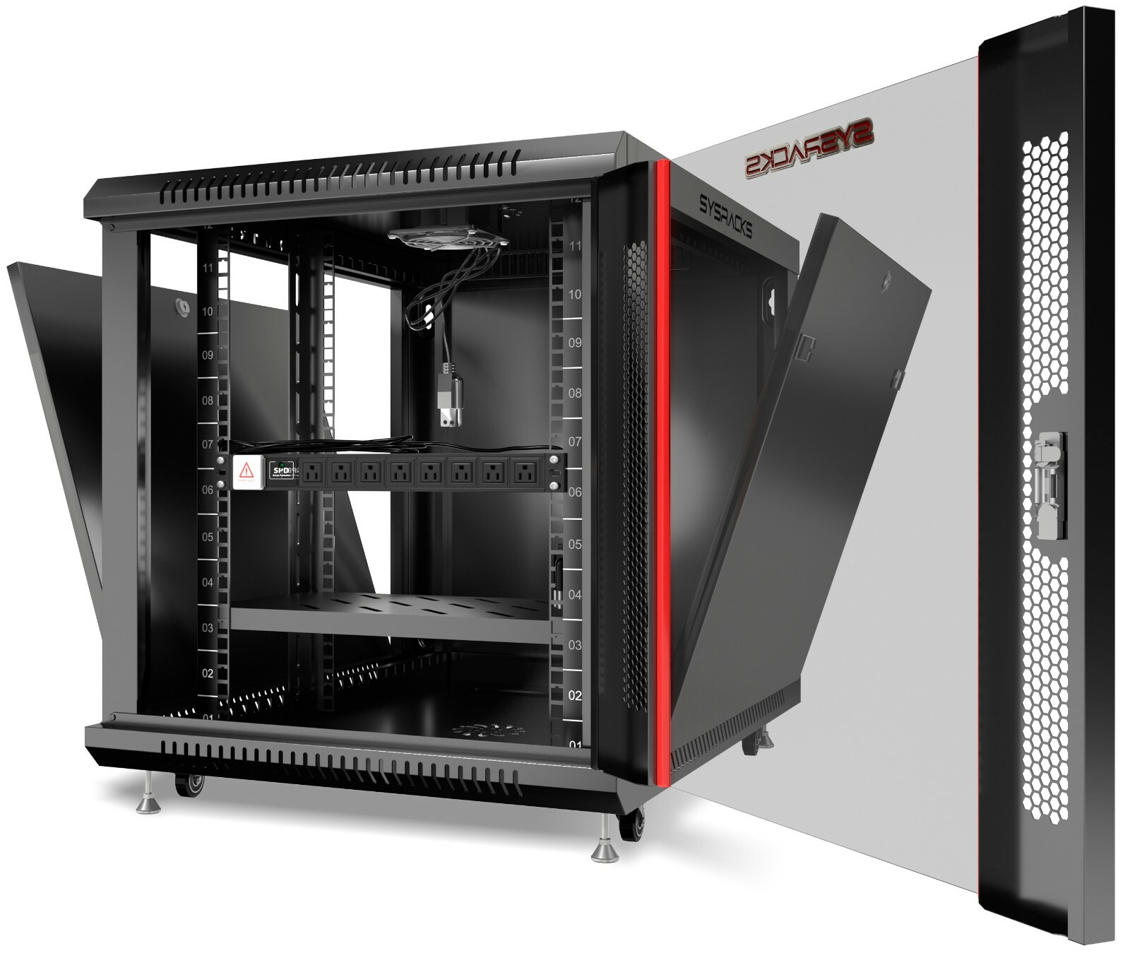 12U 35" Deep Server IT Network Enclosure Rack Cabinet FITS MOST SERVER EQUIPMENT