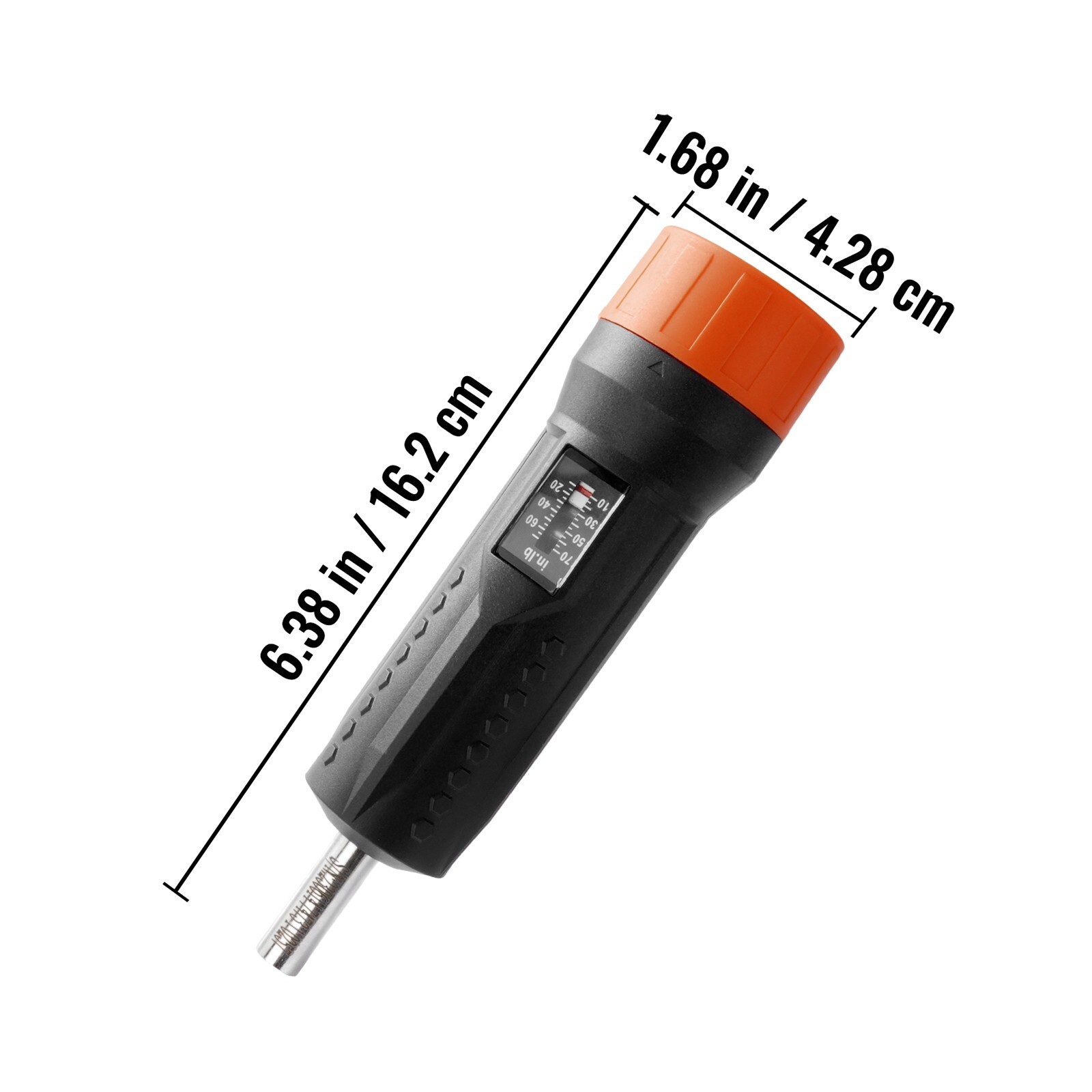 Torque Screwdriver 1/4" Range 10-70 in/lb w/ 1 in-lb Increment View Window