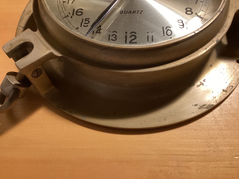 Vintage Accuracy Quartz Brass Clock