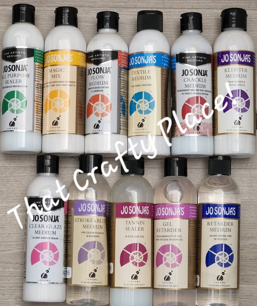 Jo Sonja's PAINT MEDIUMS 250ml Acrylic Paint (You choose type)