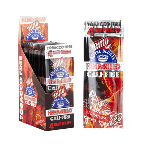 Hemparillo Cali-Fire Rillo Size Rolling Papers 15 Count (4 pack)