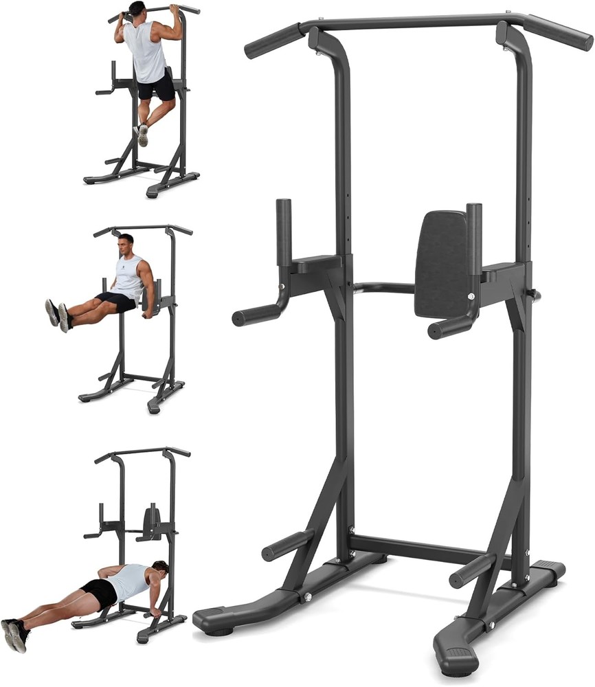 450LBS Power Tower Dip Station, Pull Up Bar for Home Strength Training Workout