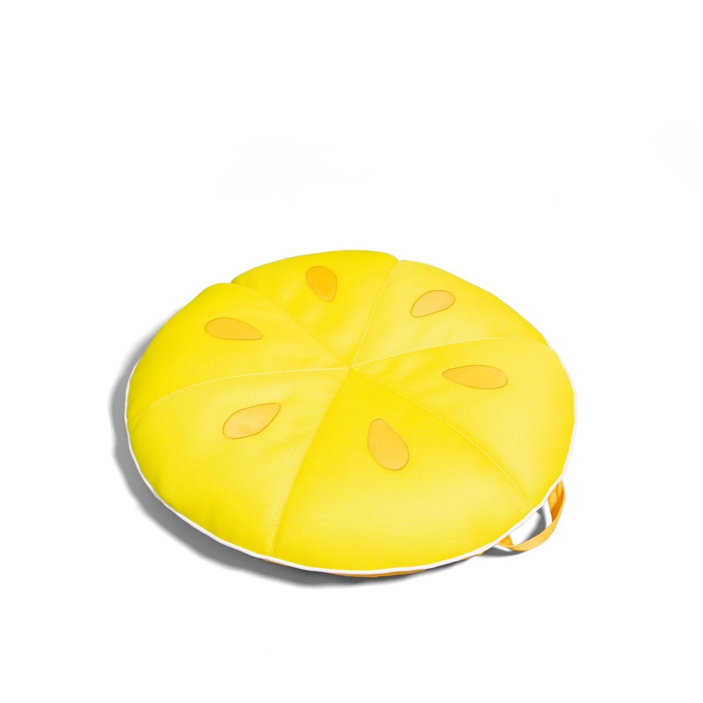 Fruit Slice Small No Inflation Needed Pool Float, Lemon Mesh, 4 feet Big