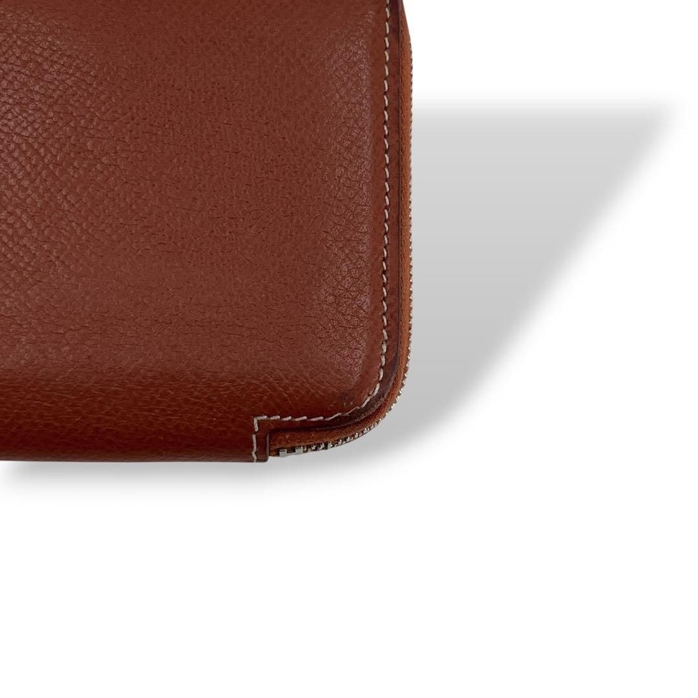 Azap Coin Case Silk In Compact Round Zip Leather