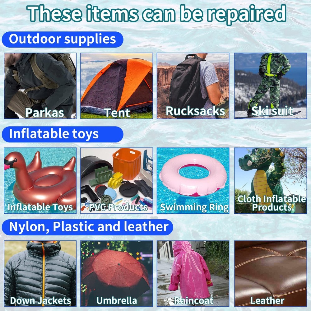 7ft Inflatable Repair Patch Kit for Bounce House, Pool, Tent, Canvas, Canopy,...