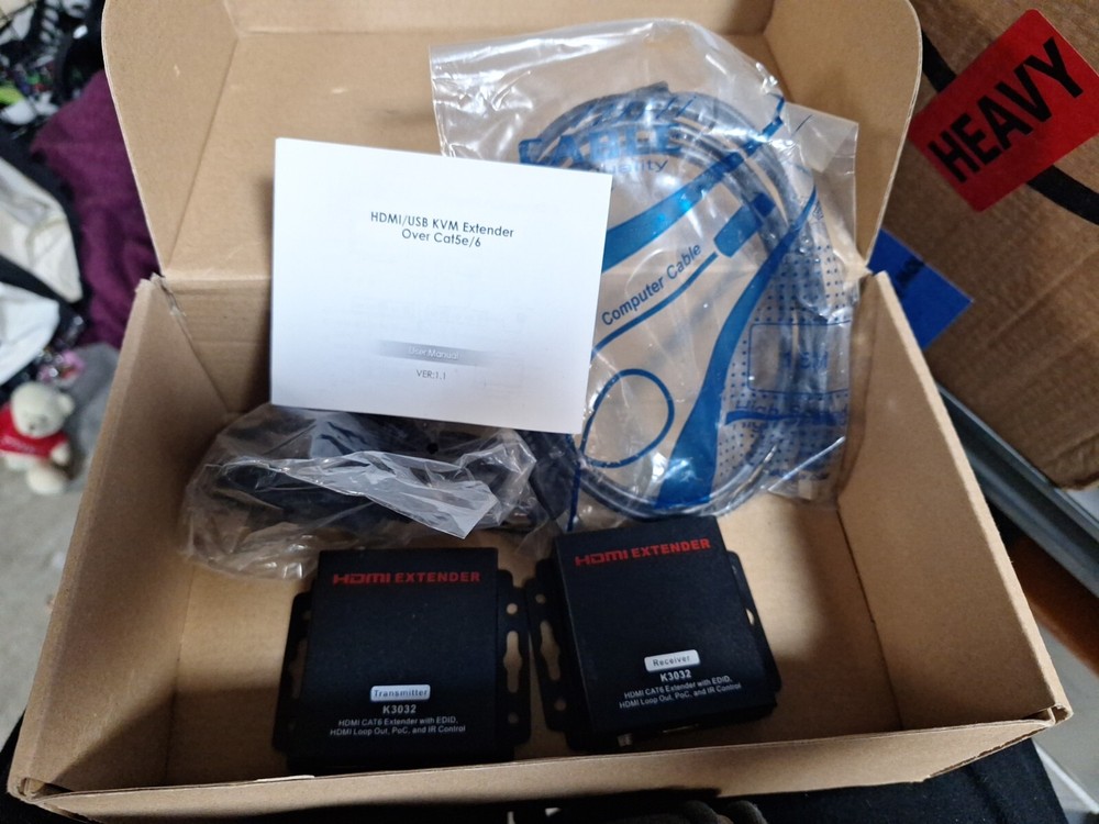 HDMI/USB KVM Extender over Cat5e/6