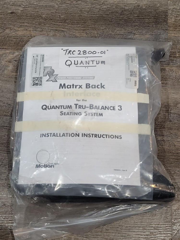 Matrix Back Interface For Quantum True Balance 3 Seating System TRC2800