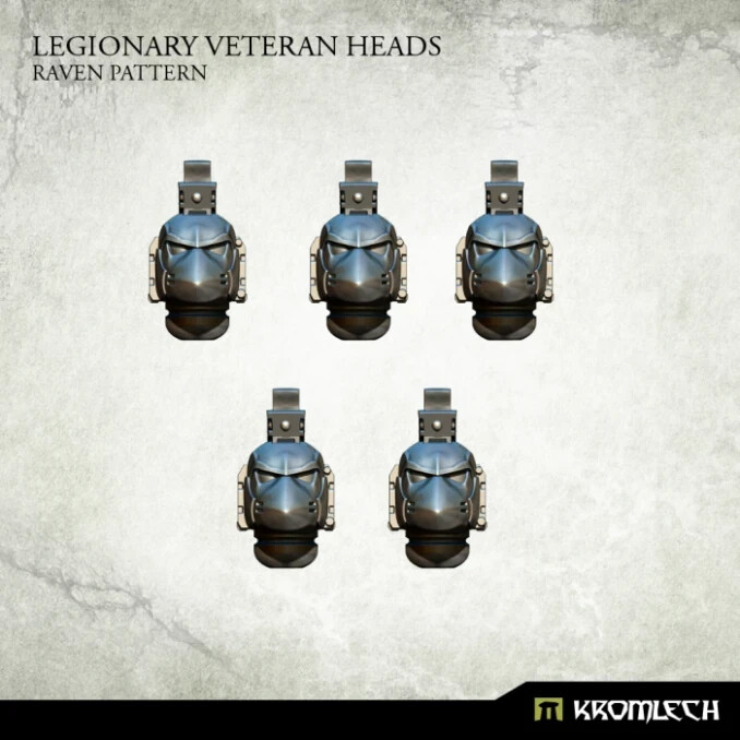 KROMLECH LEGIONARY VETERAN HEADS: RAVEN PATTERN