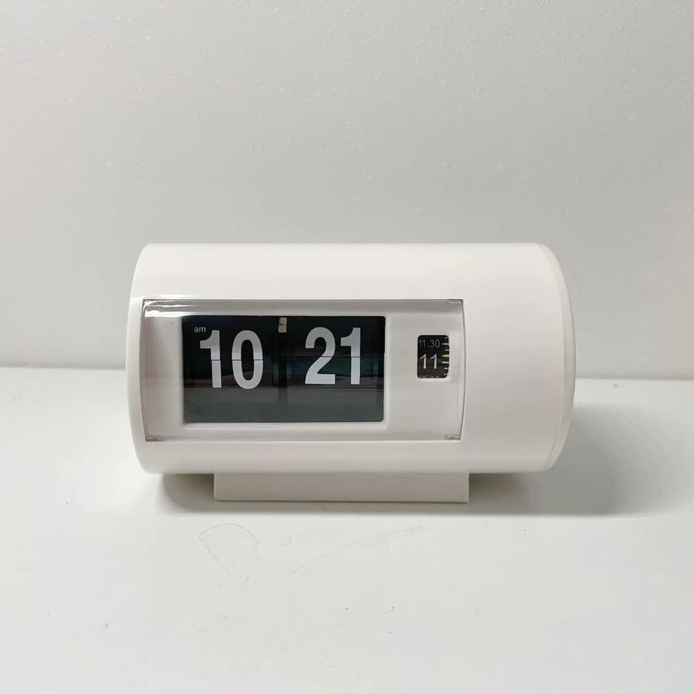 Retro Table Clock Auto Flip Clock 12 Hours AM/PM Format Display Timepiece Desk C