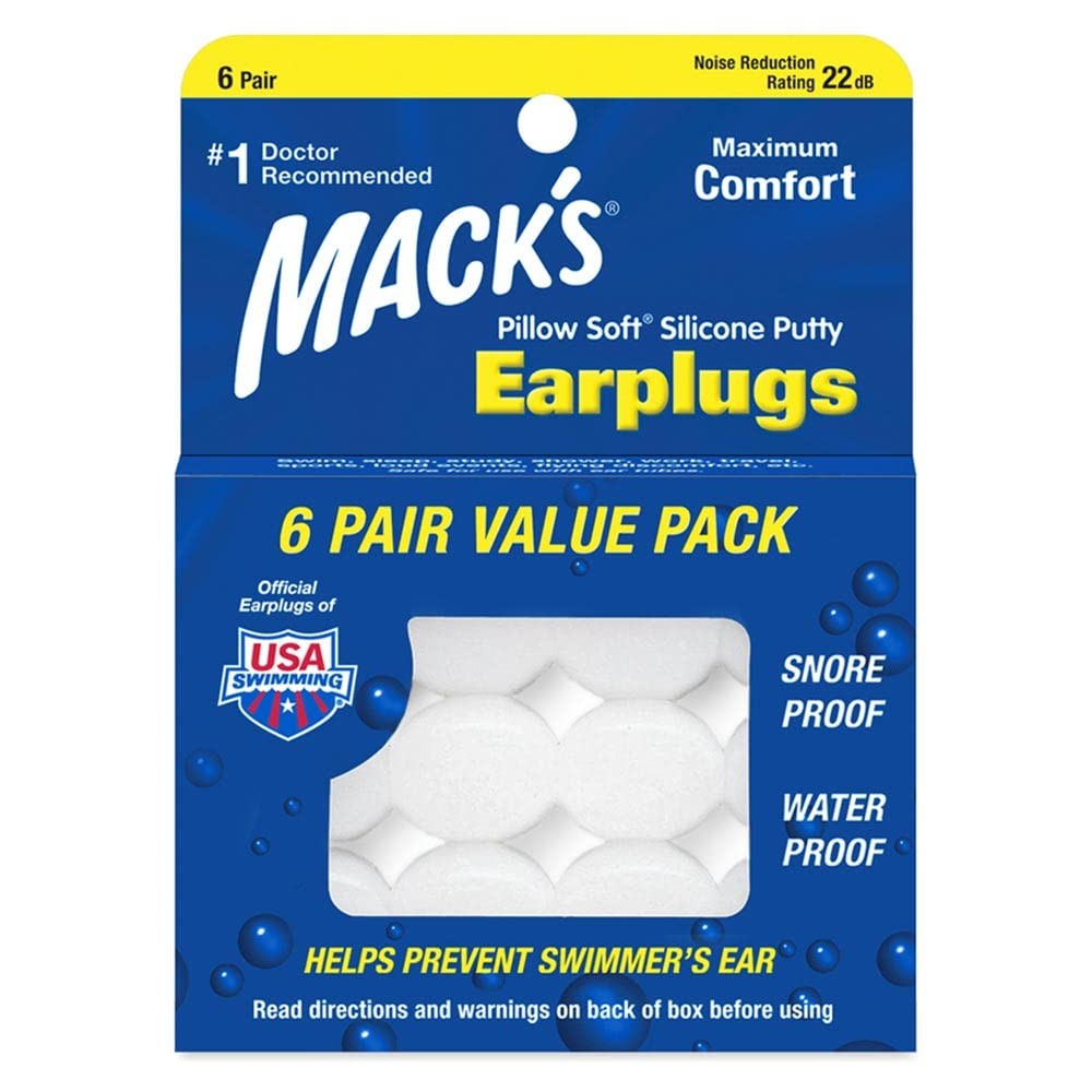 Pillow Soft Silicone Earplugs - 6 Pair, Value Pack – The Original Moldable Si...