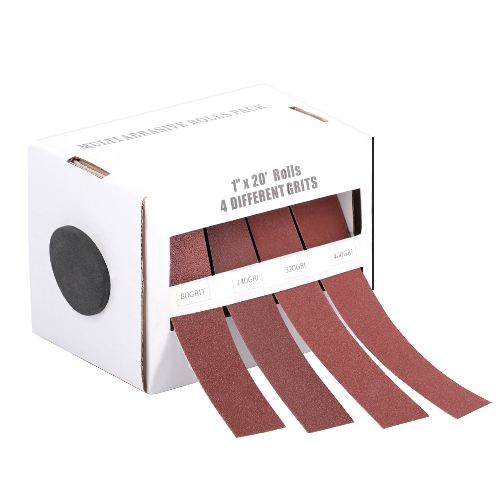 Emery Cloth Roll 80 240 320 400 Grit Sandpaper Roll Assortment for Metal Wood