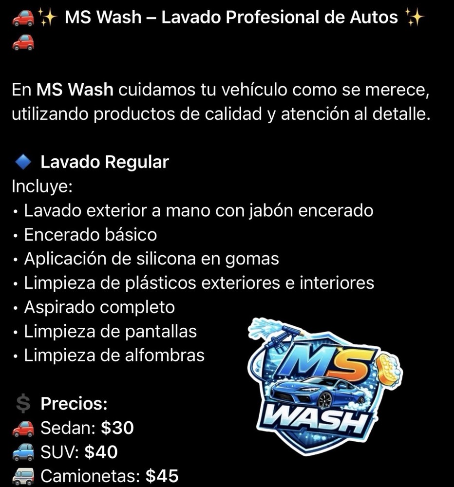 Car Wash a domicilio