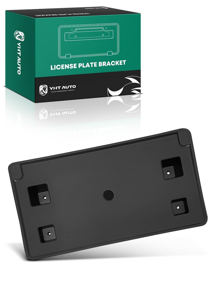 Front License Plate Frame for Durango 2021-2025 PP Plastic Black No Drill