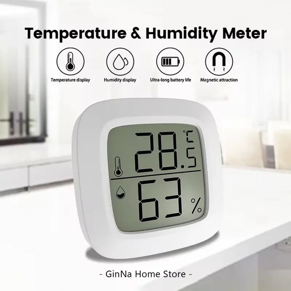 Mini LCD Digital Indoor Temperature Sensor Humidity Meter Gauge Instruments