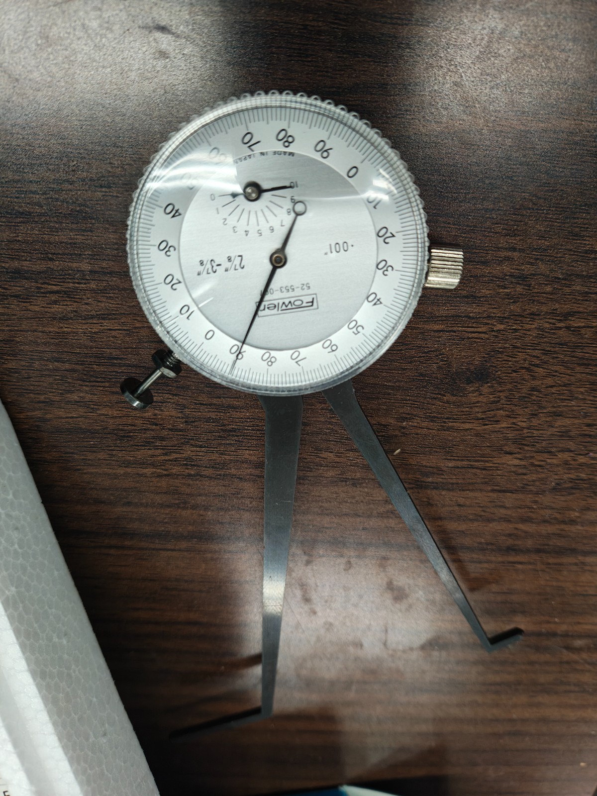 Fowler 52‑553‑007 Internal Dial Caliper Gage, 2.875-3.875" 0.001" Graduations