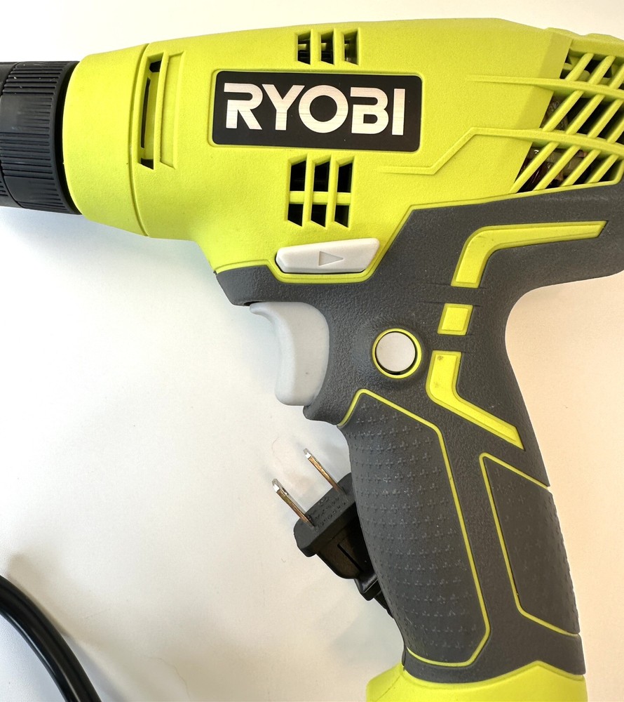 Ryobi 3/8 in Variable Speed Compact Drill Driver Corded With Bag Model D43