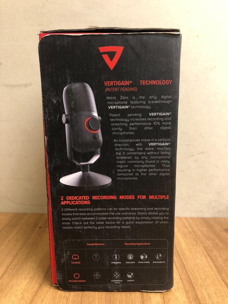 THRONMAX MDrill Zero Plus USB Microphone (Black)