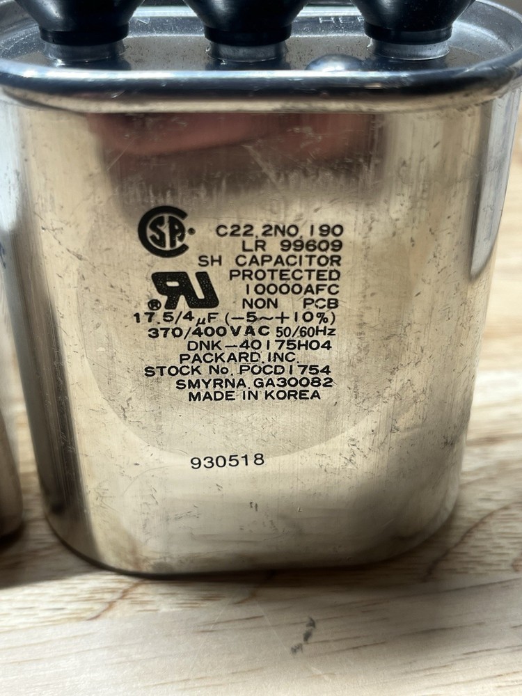 Packard POCD1754 Oval Run Capacitor 370V/400V
