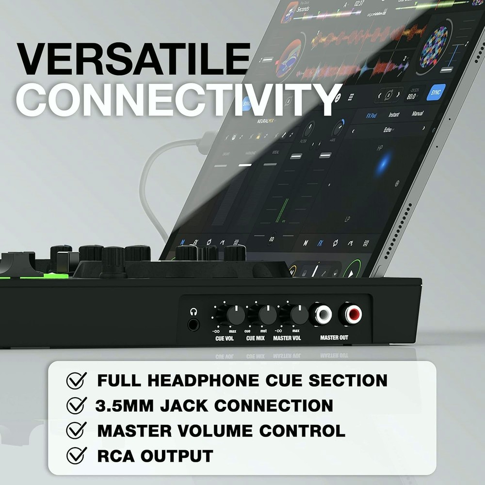 Reloop Buddy 2 Channel DJ Controller for iOS and Computer USB DJ Mixer