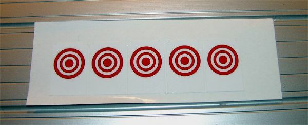 Bally SUPERSONIC Pinball Machine Drop Target Decal Set