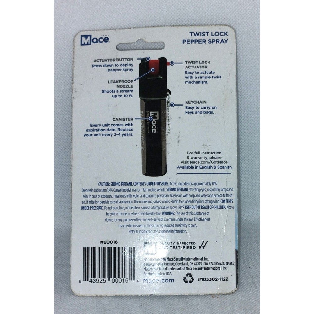 Mace Twist Lock Pepper Spray